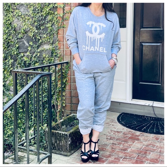 Heather Grey  side pocket cotton blend joggers - Picture 10 of 11